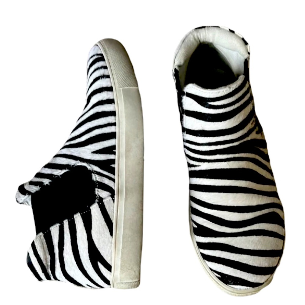 Zebra Print Slip-Ons